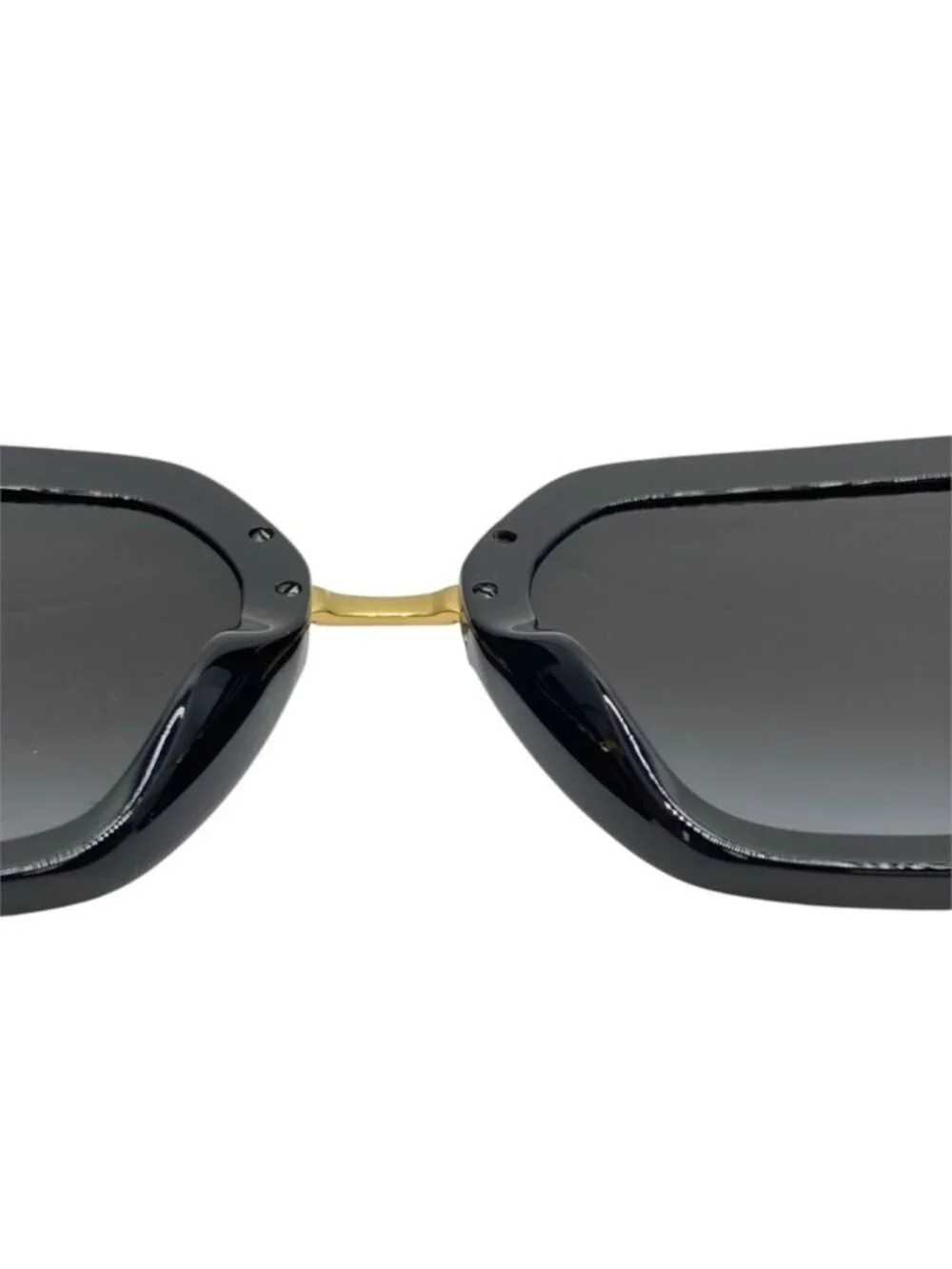 Dolce & Gabbana Sunglasses Eyewear Square Acetate Black Gold